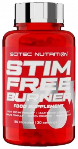 Scitec Nutrition Stim Free Burner, Стим Фри Бёрнер, 90 капсул