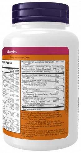 NOW Adam Superior Mens Multi, 60 таблеток