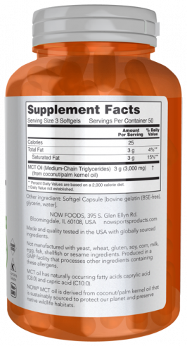 NOW МСТ Ойл, 150 капсул