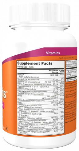 NOW Daily Vits, 100 таблеток