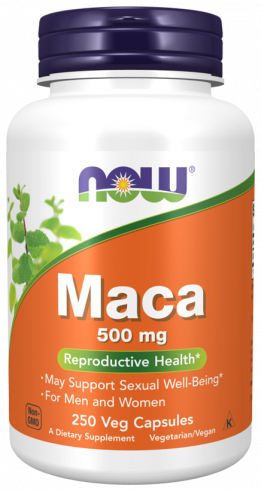 NOW Maca 500 mg, 250 капсул