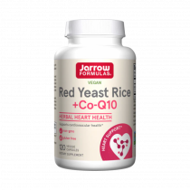 Jarrow Formulas Red Yeast Rice + Co Q10, Красный дрожжевой рис + Коэнзим Q10, 120 капсул