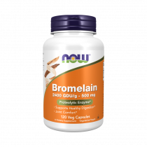 NOW Bromelain 2400 GDU/g-500 mg, 120 капсул